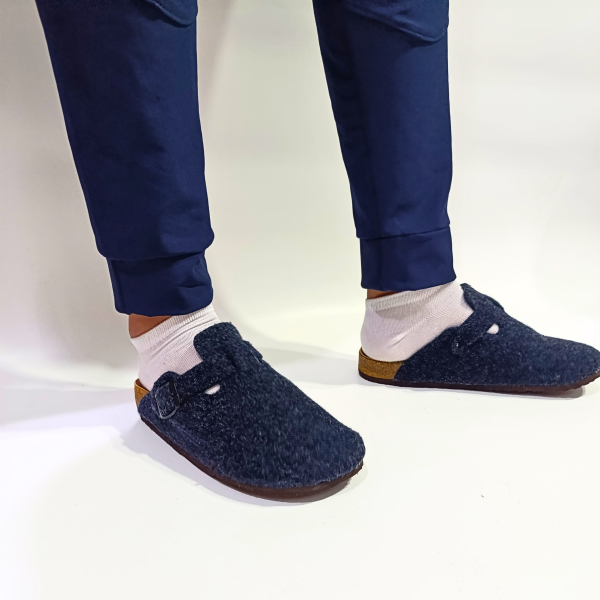 sabot pantoufle homme - bleu marine – Image 4